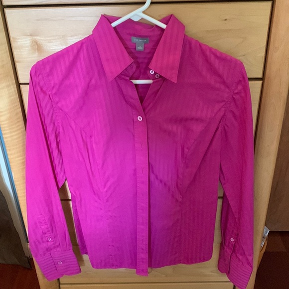 Ann Taylor pink button down shirt - Picture 1 of 6